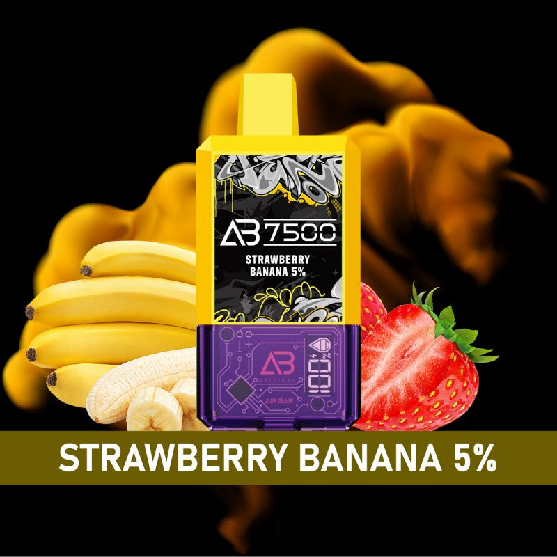 Air Bar AB7500 Disposable Vape - Strawberry Banana 