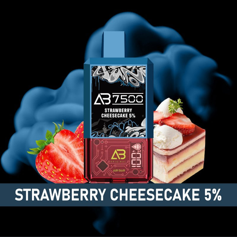Air Bar AB7500 Disposable Vape - Strawberry Cheesecake 